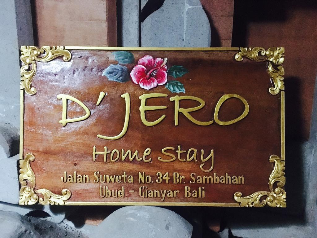 D'Jero Homestay Ubud Extérieur photo